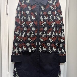 Tory Burch Shirtdress with Guipure lace